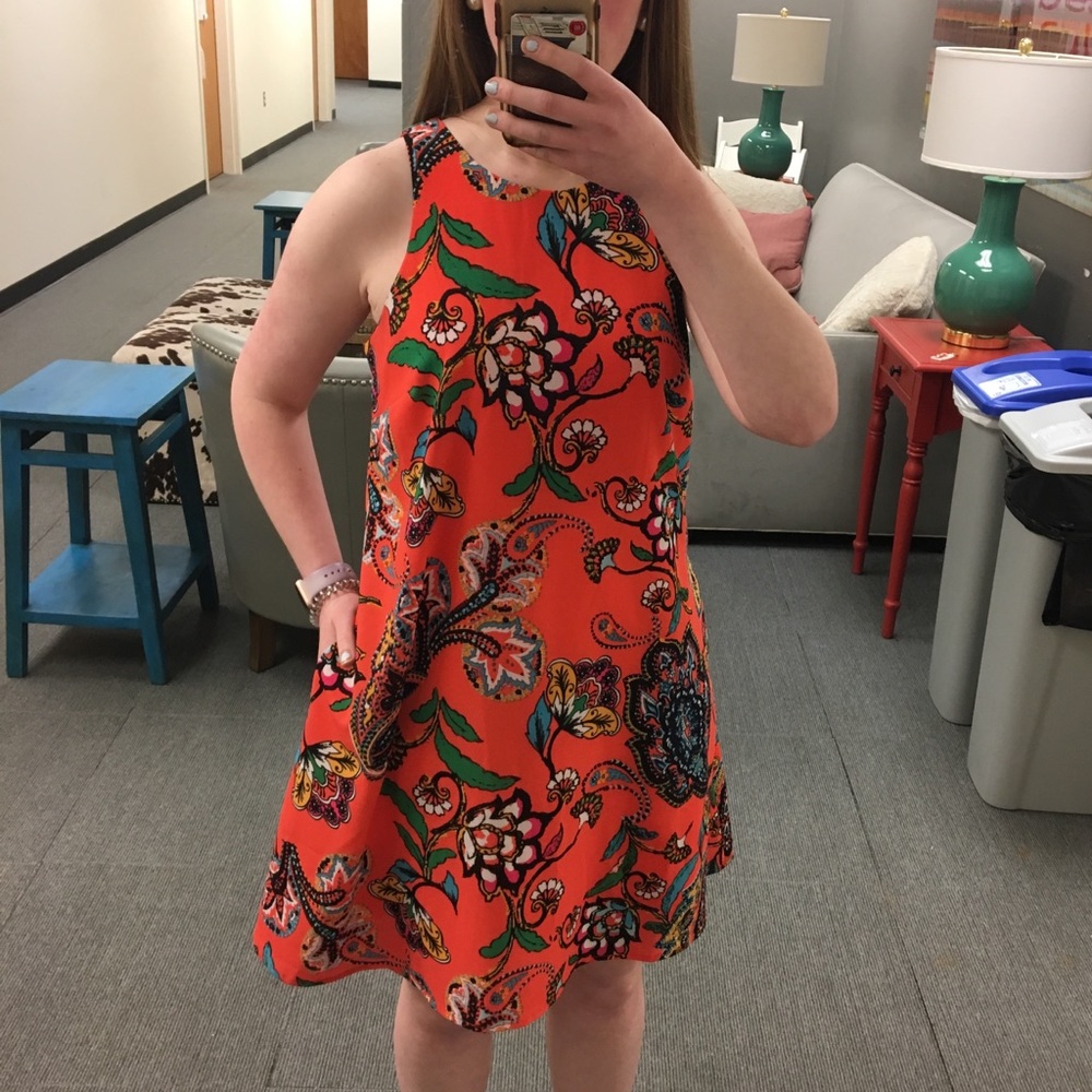 Paisley Orange Sundress